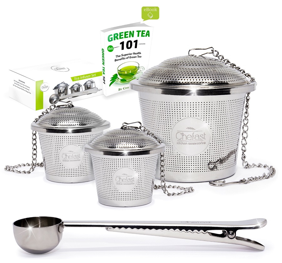 chefast loose leaf tea infuser set